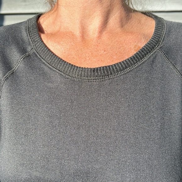 Splendid Anthropologie Sweater Long Sleeve Top Charcoal‎ Gray M - Picture 5 of 7